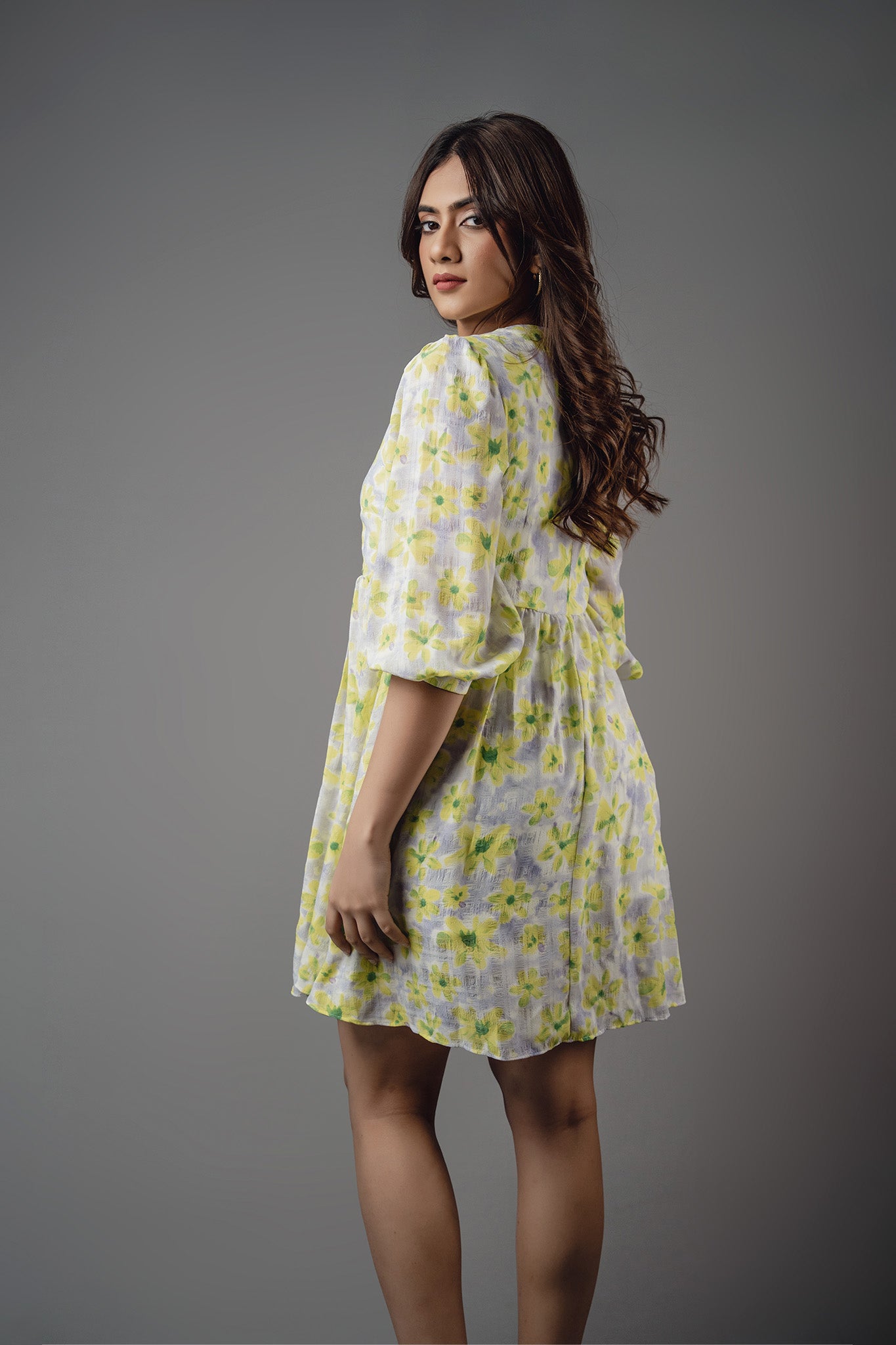 D045 | Floral Relaxed Mini Dress