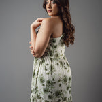 D117 l Printed One Shoulder Maxi Dress - Image 2