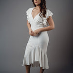 D073 l Ruffled Hem Dress - Image 2