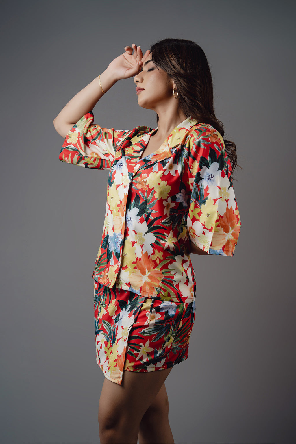 S230 | Sunday Slip Shirt & Skort Set