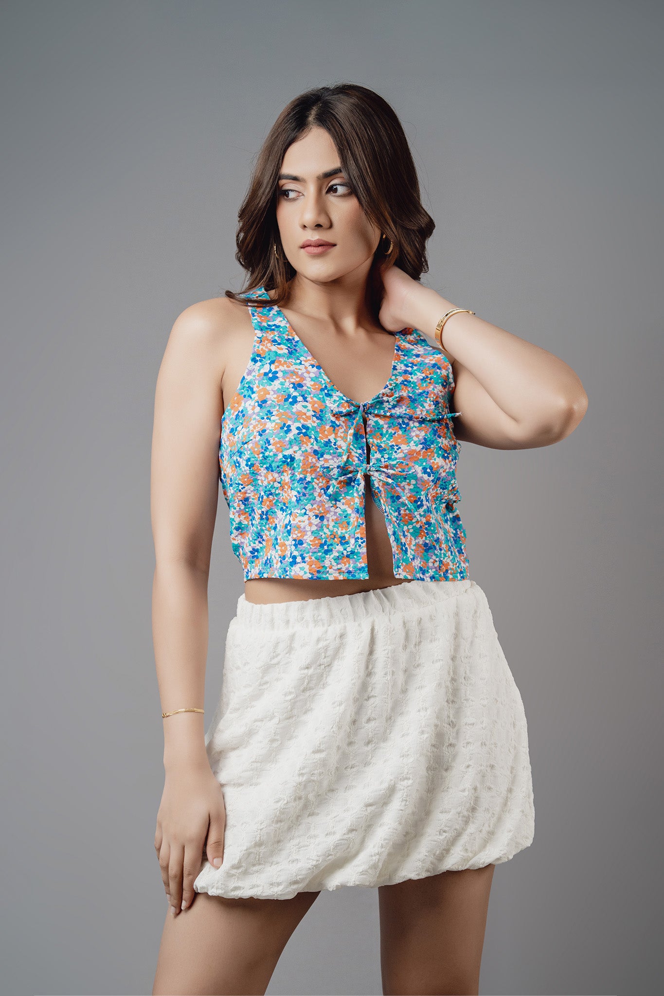 SK226 | Covel Mini Bubble Skirt