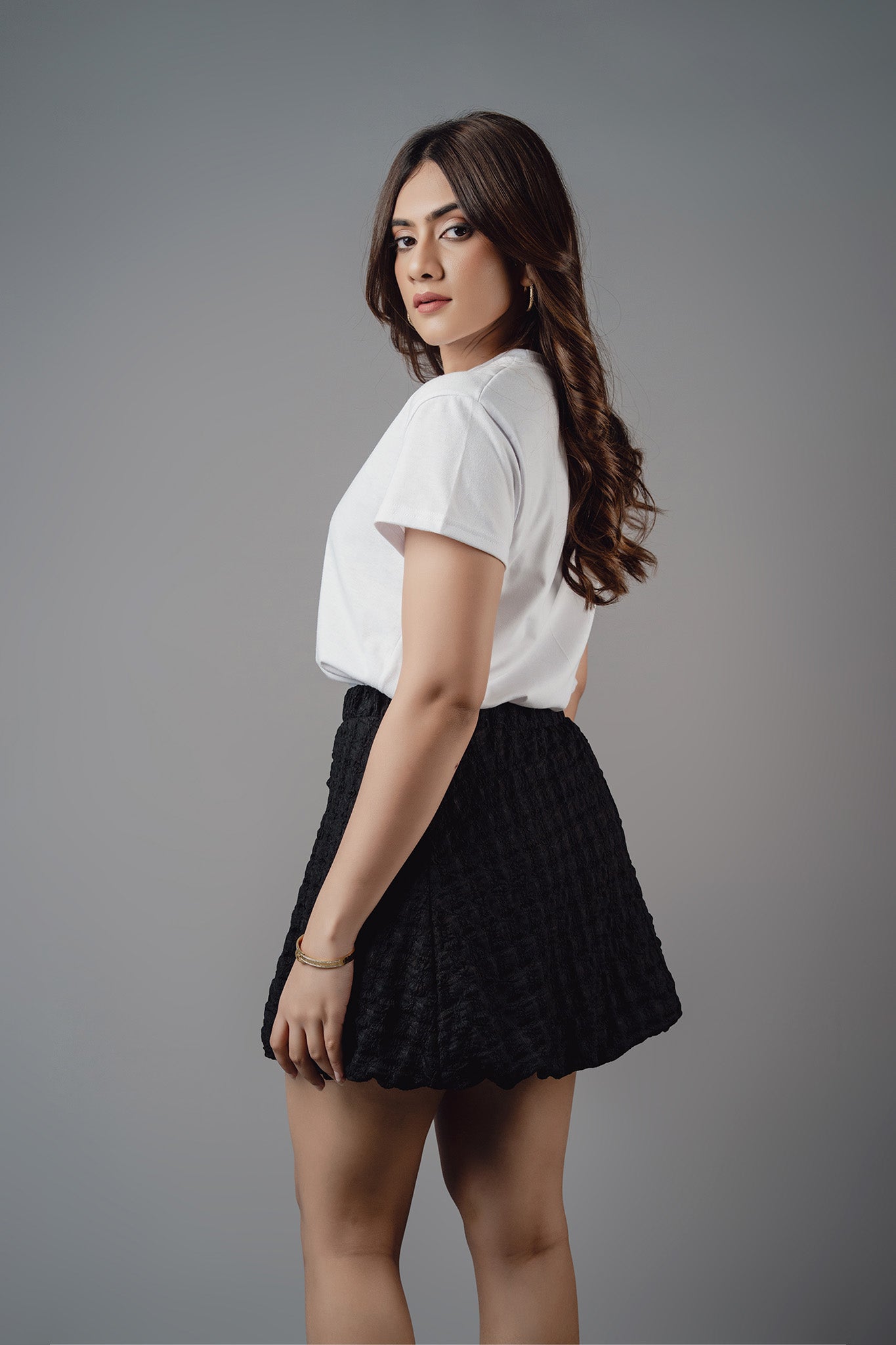 SK226 | Covel Mini Bubble Skirt