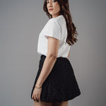 SK226 l Covel Mini Bubble Skirt - Image 3