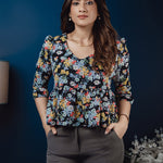 T124 l Long Puff Sleeve Top - Image 2