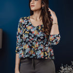 T124 l Long Puff Sleeve Top - Image 1