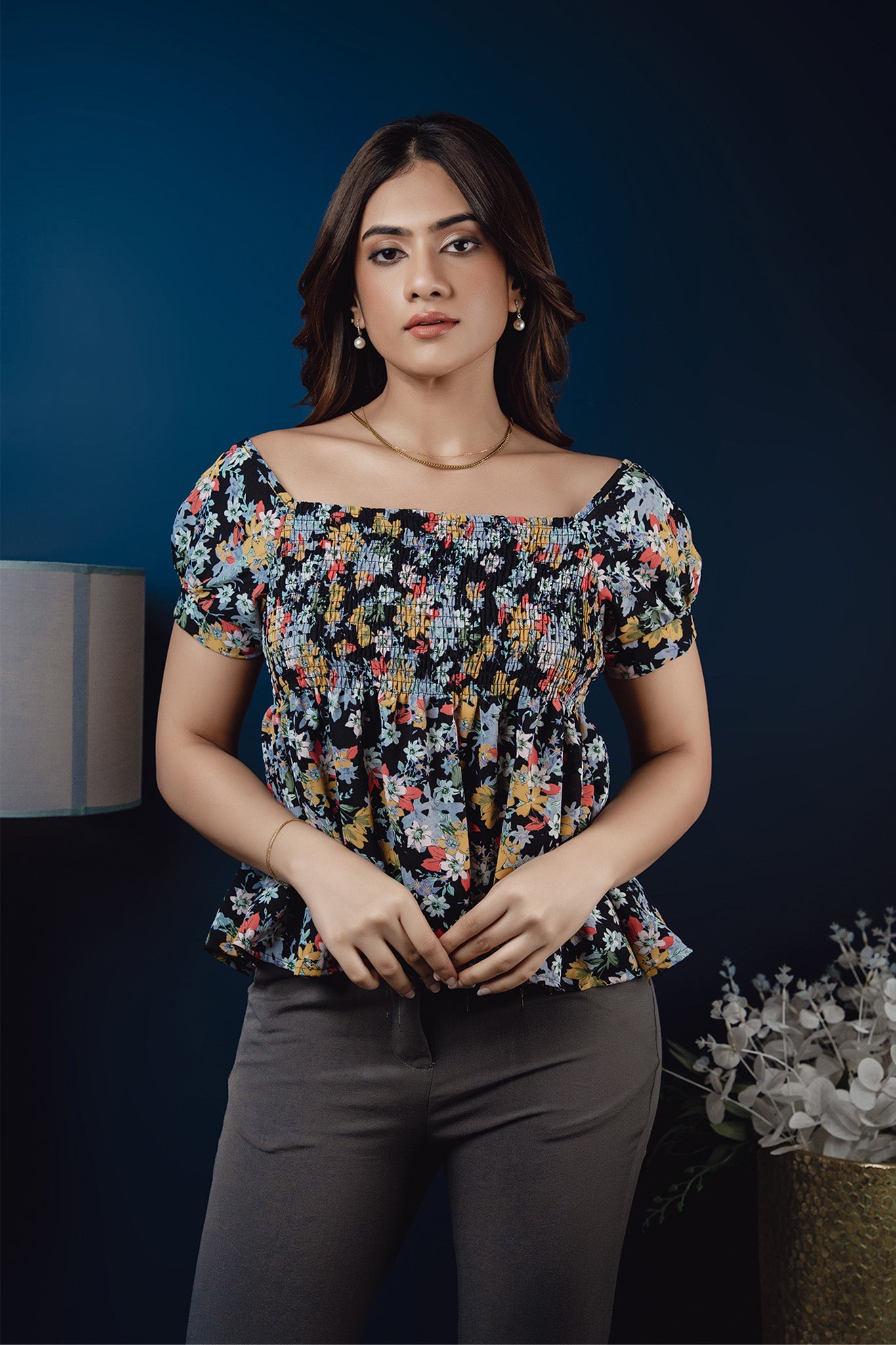 T145 | Selena Smock Top