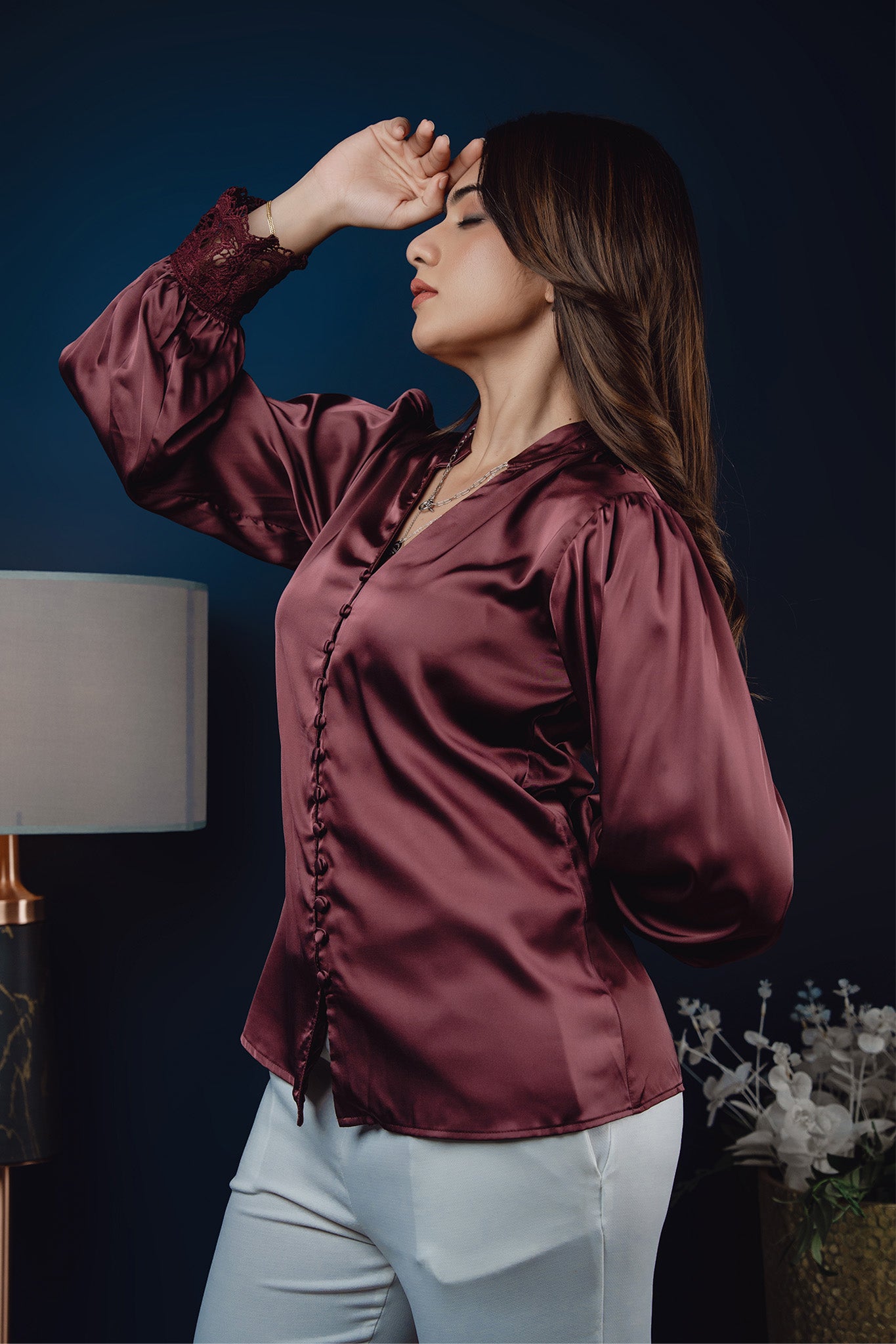 S067 | Lace Detailed Shirt