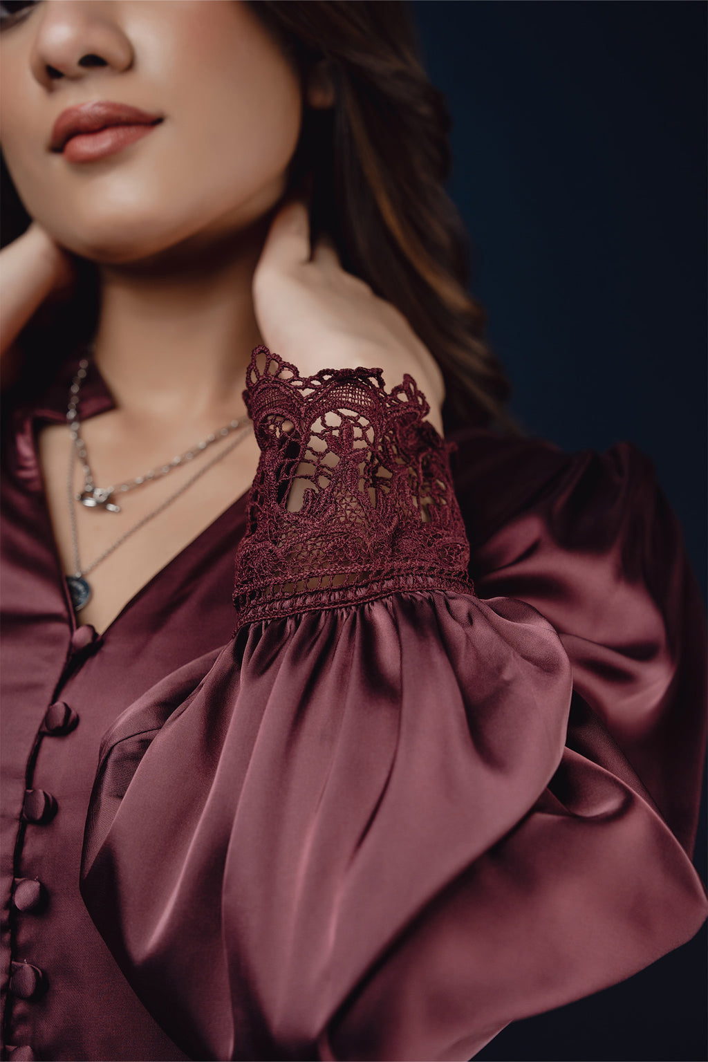 S067 | Lace Detailed Shirt
