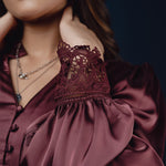 S067 l Lace Detailed Shirt - Image 2