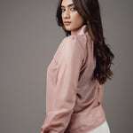 T071 l High Neck Gathered Top - Image 9