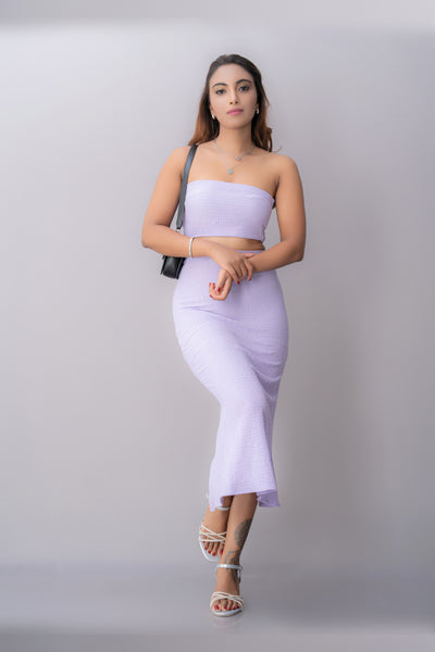 SK240 | Bubble Slit Skirt