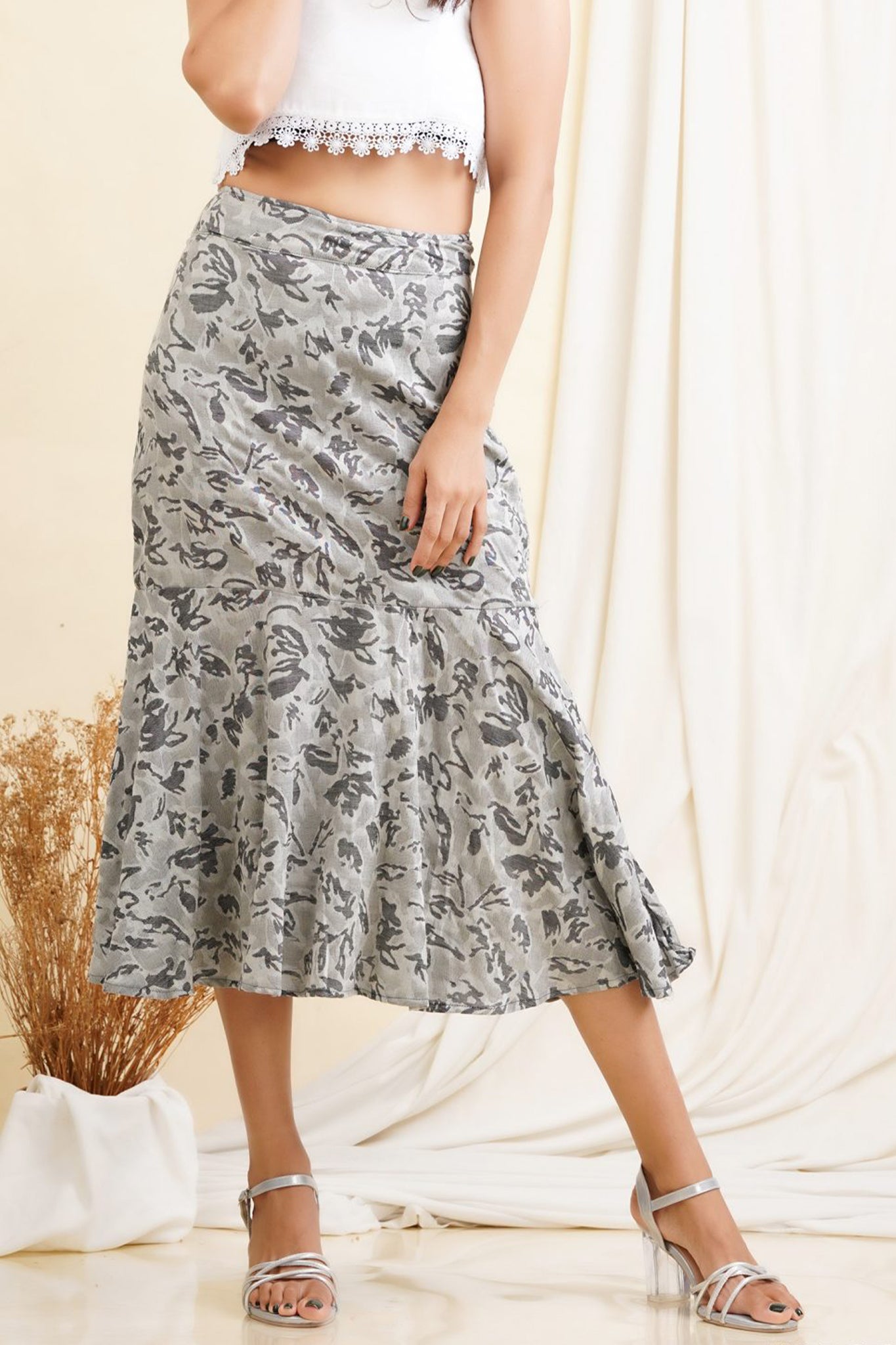 SK056 | Printed Mermaid Skirt