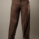 P021 | Bottom Pleated Linen Pant - Image 5