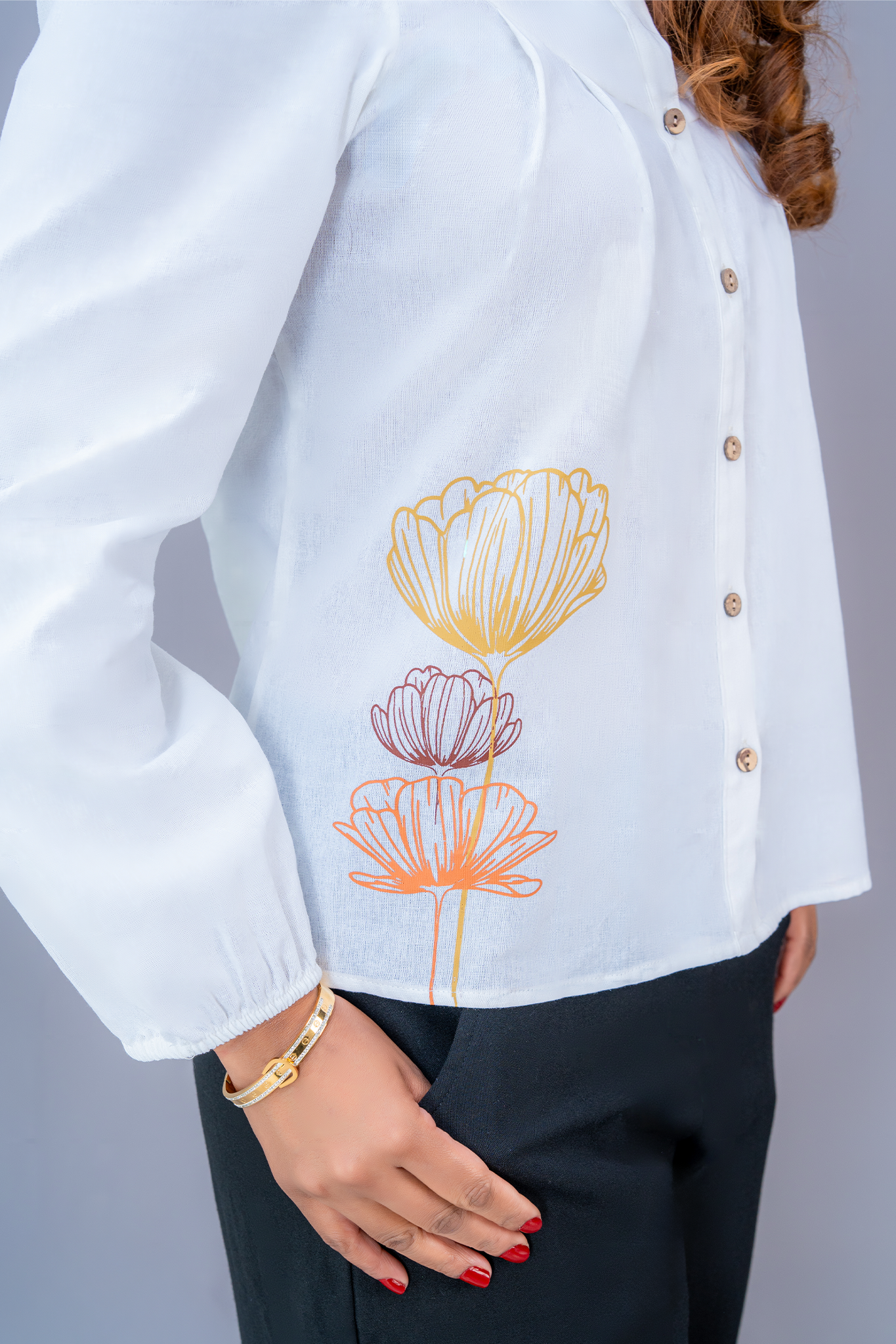 T200 | Leo Printed Shirt Top