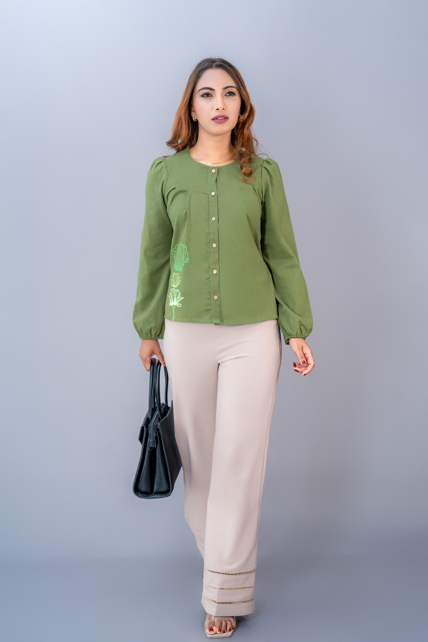 T200 | Leo Printed Shirt Top