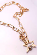 Five Pointed Star Neckless Gold