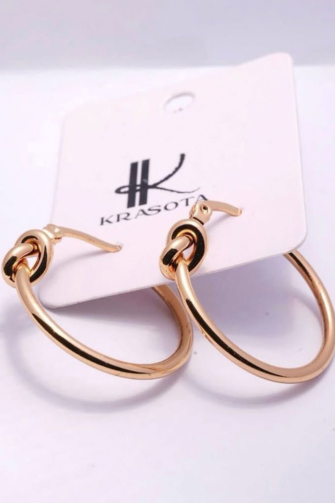 Knotted Earrings Gold