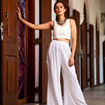 P029 l Pleated Flared Pant - Image 7