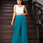 P029 l Pleated Flared Pant - Image 3