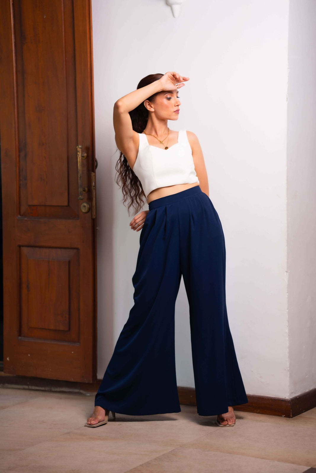 P029 | Pleated Flared Pant