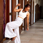 P029 l Pleated Flared Pant - Image 9