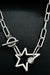 Five Pointed Star Neckless Sliver
