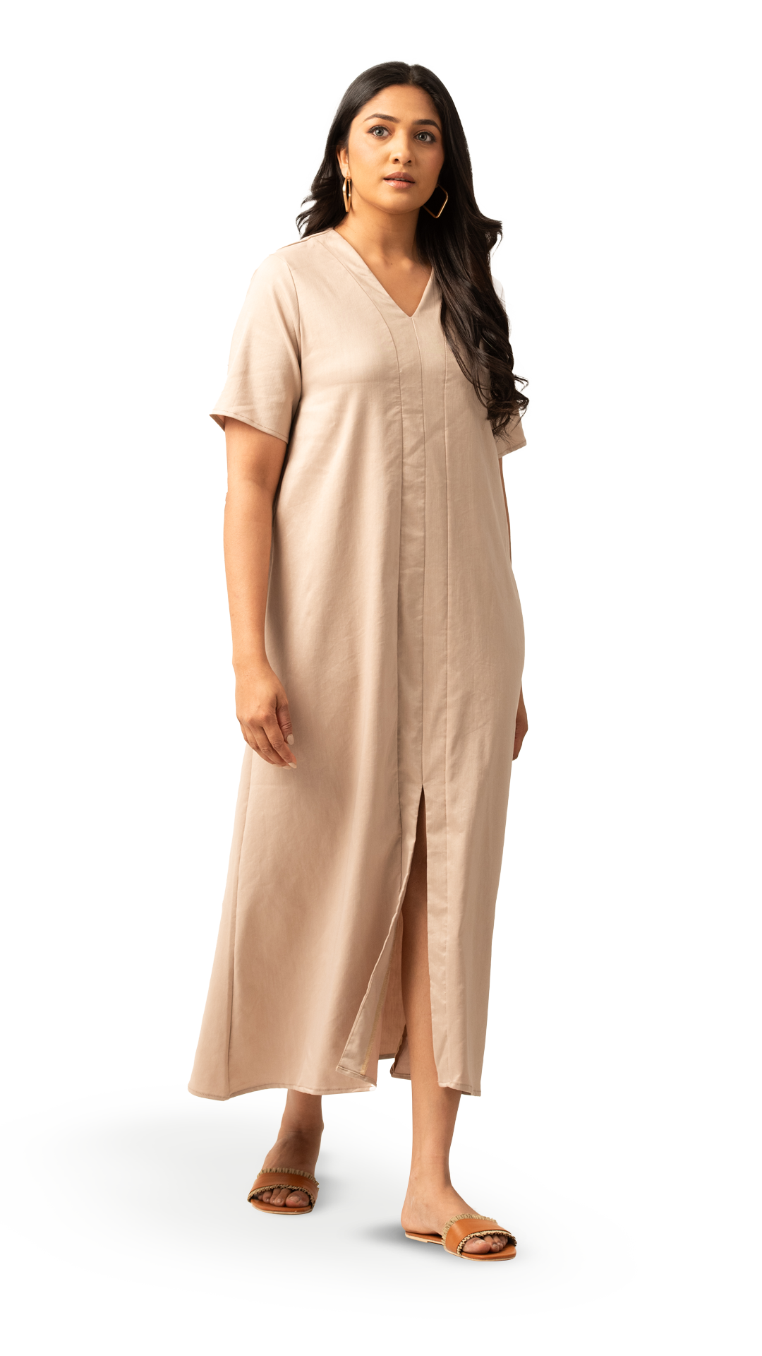 tunic midi dress for women D139