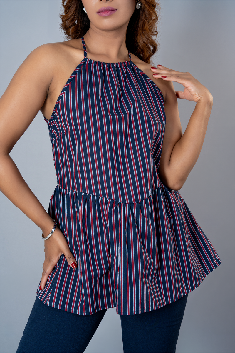 T235 | Costal Striped Top
