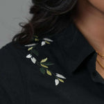 S025 l Front Emb Linen Shirt - Image 8